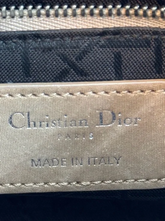 Dior Mini Lady Dior Tote in Metallic Gold - Picture 6 of 8